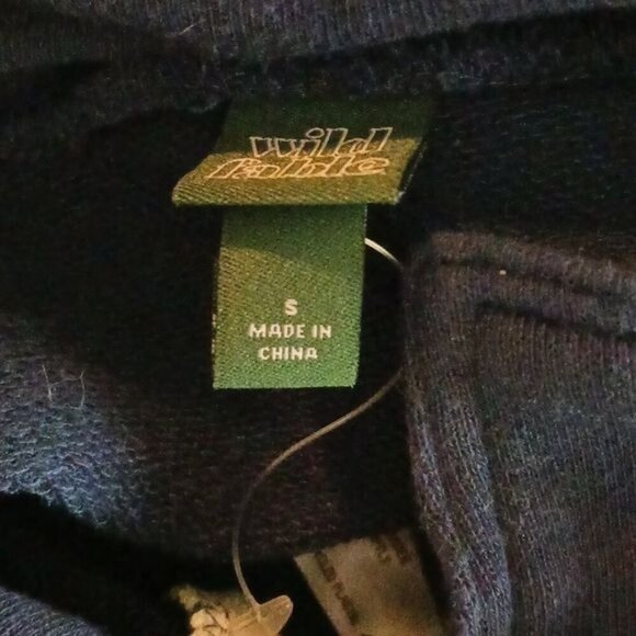 Wild Fable Cropped Sweatshirt Blue Collared Laguna Varsity Womens Size Small - Picture 5 of 6